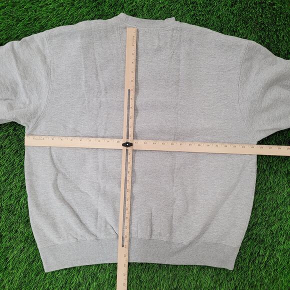 Champion Blank Sweatshirt XL 25x26 Gray Cropped Baggy Boxy - Picture 4 of 14